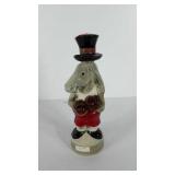 Jim beam democrat donkey whiskey decanter, 12.5"