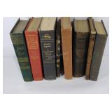 Old books, various authors and titles