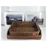 Decor, two signed matted photographs and two