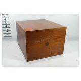 Globe Wernicke wooden file box with alphabetical
