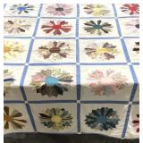 Quilt topper with finished edges, 100x84, needs