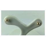 14k gold ball stud earrings