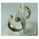 Gold over Sterling silver earrings