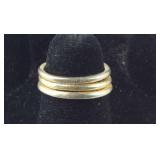 Sterling silver triple band ring size 4.5