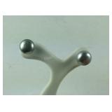 Freshwater cultured pearl earrings stainless