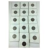 16 buffalo nickels