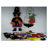 Holiday wall hangings, 2 Halloween,  2 Christmas,