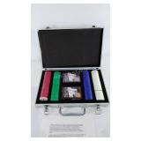 Poker chips case and two decks of cards