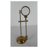 Brass magnifying glass, 15"