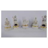 Lenox, five porcelain treasure boxes, each has