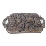 John Wright cast iron animal mold