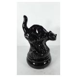 Ceramic cat statue, 14"