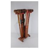 Croquet Set, wood, missing one ball and one