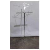 Music Stand, adjustable, collapsible, storage box