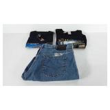 Harley-Davidson T-shirts and pair of jeans,