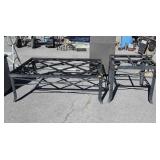 Two Table Frames, heavy metal made Coffee and one