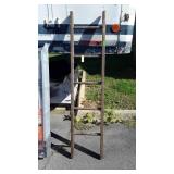 Early wood Ladder Section, 66", nice Display