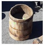 Antique Wood Measuring Keg, one half and one pack