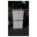 Poly Storage Cabinet, 4 Doors Stackable type,