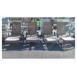 Set of 4 Poolside Chaise Lounges, fabric mesh