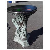 Cherub Figure Plant Stand, 14x20" high, plaster