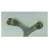 Sterling silver 2ct rainbow moonstone cabochon