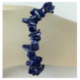 6mm kyanite chip 8in stretch bracelet
