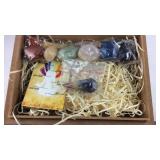 Chakra healing crystals 7 tumbled gemstones and