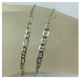 Two Sterling bracelets 8in 5.9g