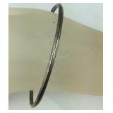 Thin Silver Bangle Bracelet M In Mexico 7 grams,