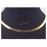 Gold Tone Silver Necklace 925 & Made In