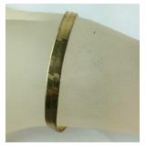Gold Tone Silver Bracelet Marked 925 & Made In
