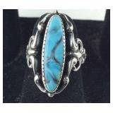 Sterling Silver Turquoise Ring (Beau Sterling )