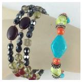 Premier design jewelry, two bracelets- beaded