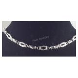 Premier design jewelry, link silvertone 24in