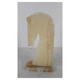 Soapstone Roman horse bookend, 11"