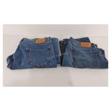 Levi Jeans, two pairs, size W-34 L-30 and W-35