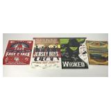 Autographed theater cards for Wicked and The