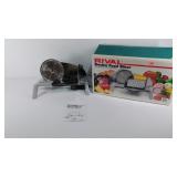 Rival electric food slicer, works, storage box