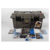 Plano toolbox with Ideal wire connectors, 21.5" ×