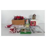 Holiday decor, includes Yankee candle Christmas