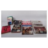 Magazines, newspapers, maps, books are heavily