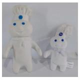 Advertising, two Pillsbury Doughboy figures, one