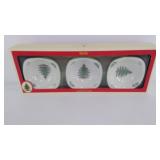 Spode Christmas Tree, 3 dip dishes in gift box,