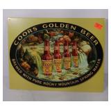 Advertising sign, Coors Golden Beer, good