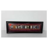 Virginia Tech picture, framed 24x8