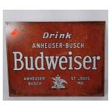 Advertising sign, Budweiser, good condition