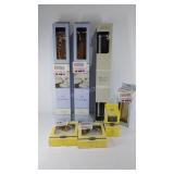 Bathroom fixtures, three 24" towel bars, two