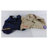 Boy Scout and Club Scout shirts, both are youth