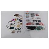 Costume jewelry, earrings, pins, necklaces